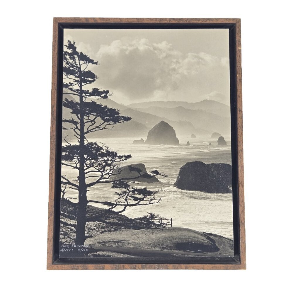 Rick Preston Photo Print Crescent Bay Shadow Box 1977 Vintage 8/150 Santa Ana CA